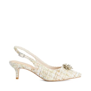 Dune Ladies Camellias - Boucle Sling-Back Courts