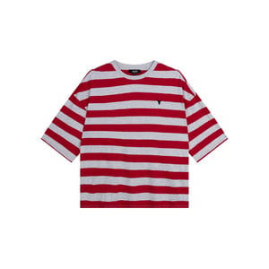 Alix The Label Ladies knitted block stripe t-shirt t-shirts 2602880607