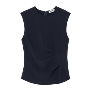 Zenggi Japanse crepe draped top tops x04-1002 643
