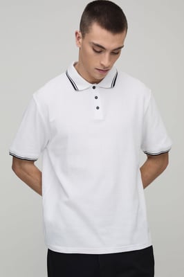 Regular Fit Tipped Pique Polo