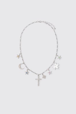 Moon and Star Necklace