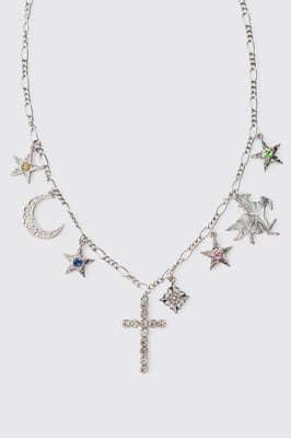 Moon and Star Necklace