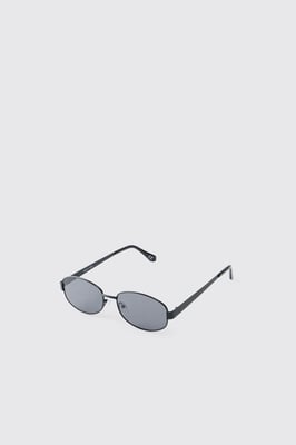 Man Round Metal Sunglasses