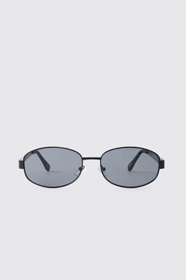 Man Round Metal Sunglasses