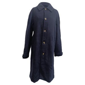 A.P.C. Ethan Coat in Navy Blue Wool