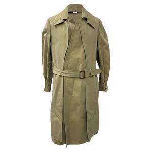 Alexander McQueen Reconstructed Gabardine Layered Trench Coat in Beige Cotton