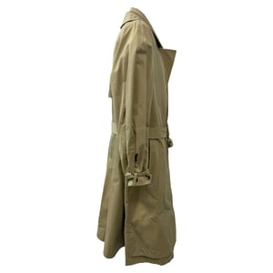 Alexander McQueen Reconstructed Gabardine Layered Trench Coat in Beige Cotton