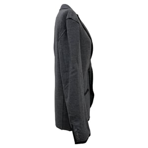 Lanvin Single-Breasted Notch Collar Blazer in Grey Wool