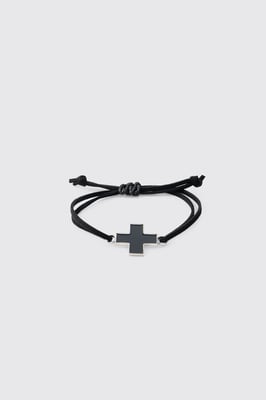 Cross Charm Rope Bracelet