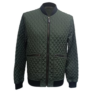 Dolce & Gabbana gewatteerde bomberjack in olijfgroen polyamide