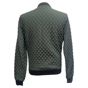 Dolce & Gabbana gewatteerde bomberjack in olijfgroen polyamide