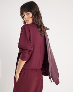 River Island Womens Sweatshirt Red Premium Batwing