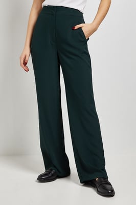 Stitch Waistband Straight Leg Trouser
