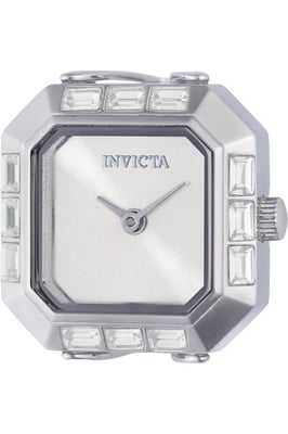 Invicta Mini 49580 Dames Horloge - Quartz Uurwerk - Roestvrij Staal met zilveren Wijzerplaat - 21mm