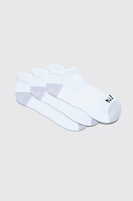 Man Active Cushioned Training Trainer 3 Pack Socks
