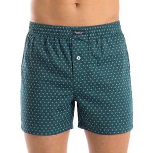 Pack med 2 par essentiella bomullsboxershorts för män med elastisk midja A0100