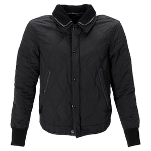 Tom Ford donsjack met shear-trimmed afwerking in zwart polyamide