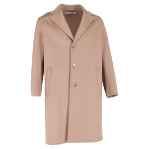 Acne Studios lång kappa i beige ull