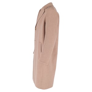 Acne Studios lång kappa i beige ull