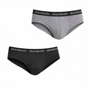 Pack of 2 Men's Elastic Cotton Briefs AA595