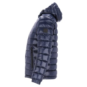 Hugo Boss gewatteerde jas in marineblauw nylon