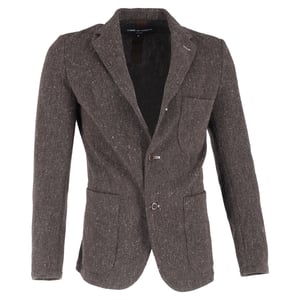 Comme Des Garcons enkelknäppt kavaj i brun ull