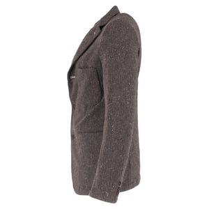 Comme Des Garcons enkelknäppt kavaj i brun ull