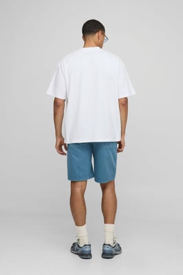 Relaxed Fit Carpenter Overdyed Belted Shorts