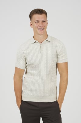 Natural Short Sleeve Polo Shirt
