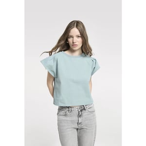 Homage to Denim H-cs26m26 top with wide shoulders