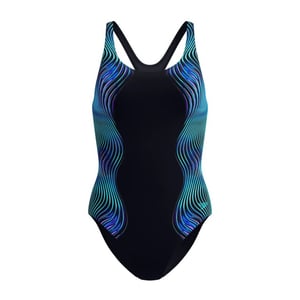 Speedo print medalist 1p wedstrijd badpak dames -