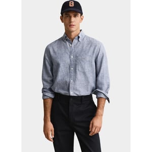 Gant Overhemd heren overoverhemd van linnenmix 3250082/442