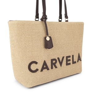 Carvela Frame Raffia Tote Bag