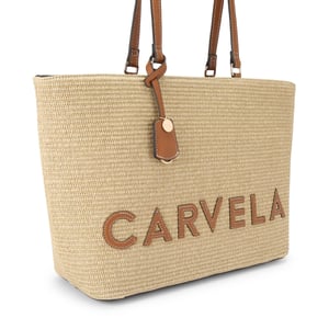 Carvela Frame Raffia Tote Bag