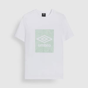 Umbro Heren Geo Wave T-Shirt (Briljant wit)