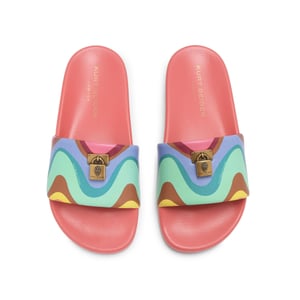 Kurt Geiger London Leather Brixton Poolslide Sliders