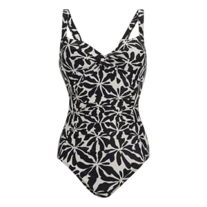 Regatta Dames/Dames Sakari Abstract Floral Tummy Control One Piece Zwempak (Beige)
