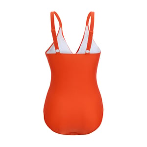 Regatta Dames Baylenne Eenvoudig Badpak (Tangerine Tango)
