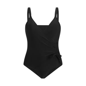 Regatta Dames Baylenne Effen Eénstuk Swimsuit (Zwart)