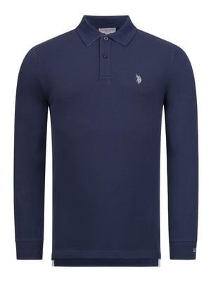 U.S. POLO ASSN. Heren langmouwen Polo Shirt gemaakt van katoenen elastaan