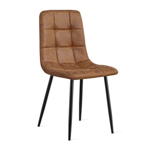 Multifurn 2x eetkamerstoel yerevan microleder cognac