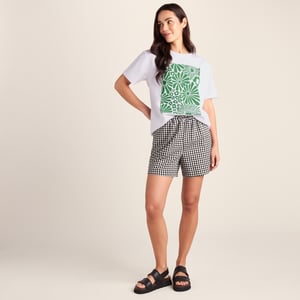 Trissy Womens Premium Supersoft T-Shirt - Optic White/Green