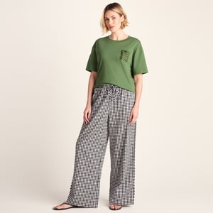 Botanical Womens Relaxed Fit Supersoft T-shirt - Dark Matcha