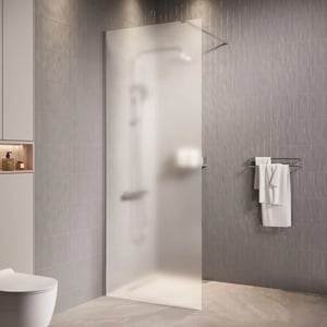 Badplaats Douchewand florida 90 x 200 cm chroom – inloopdouche 8 mm met