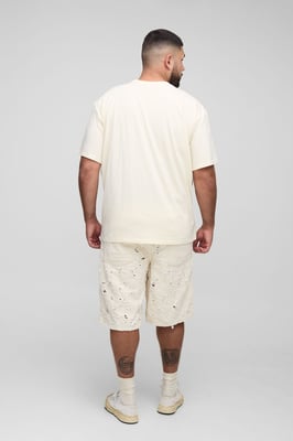 Plus Lasered Super Distressed Jorts