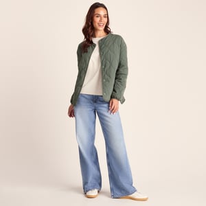 Cleadon Womens Shower Resistant Lightweight Insulated Jacket - Pale Khaki