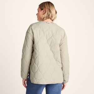 Cleadon Womens Shower Resistant Lightweight Insulated Jacket - Cool Beige