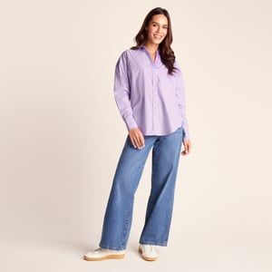 Sofia Womens Long Sleeve Shirt - Lilac Blossom