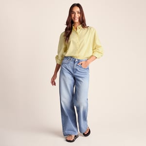 Marnie Womens 100% Cotton Relaxed Fit Shirt - Butter Yellow