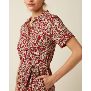 King Louie Olive dress paradis chili red
